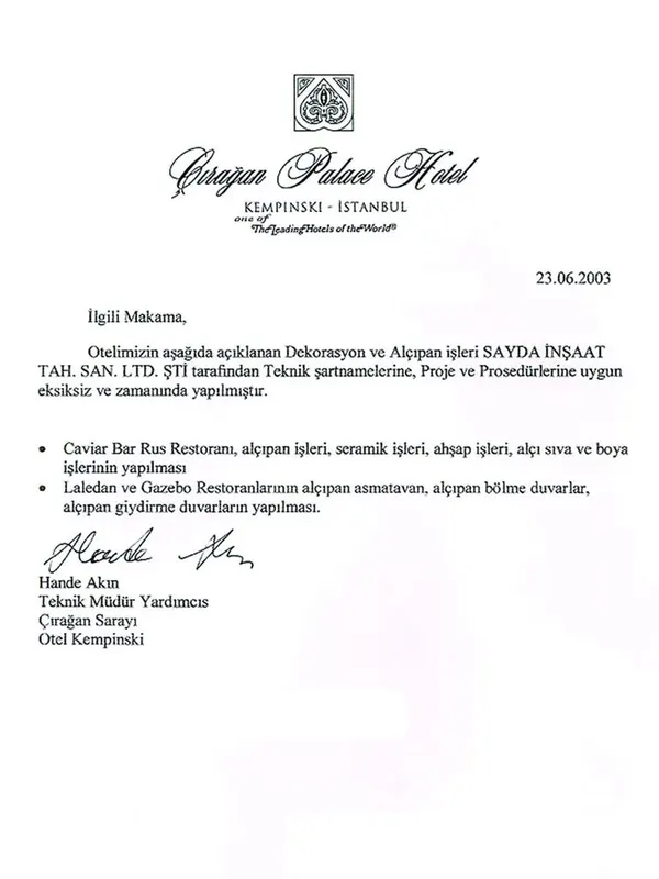 Sayda İnşaat iş bitirme belgesi 10