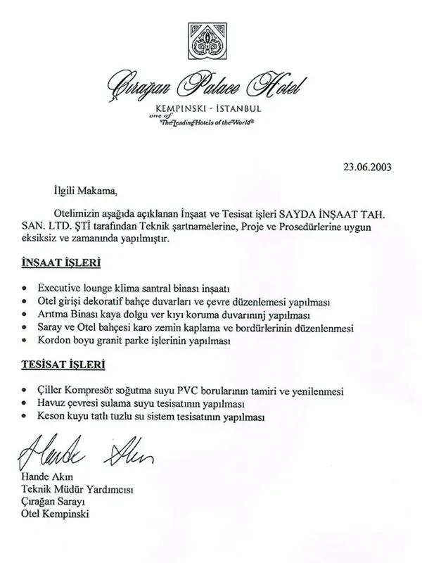 Sayda İnşaat iş bitirme belgesi 11
